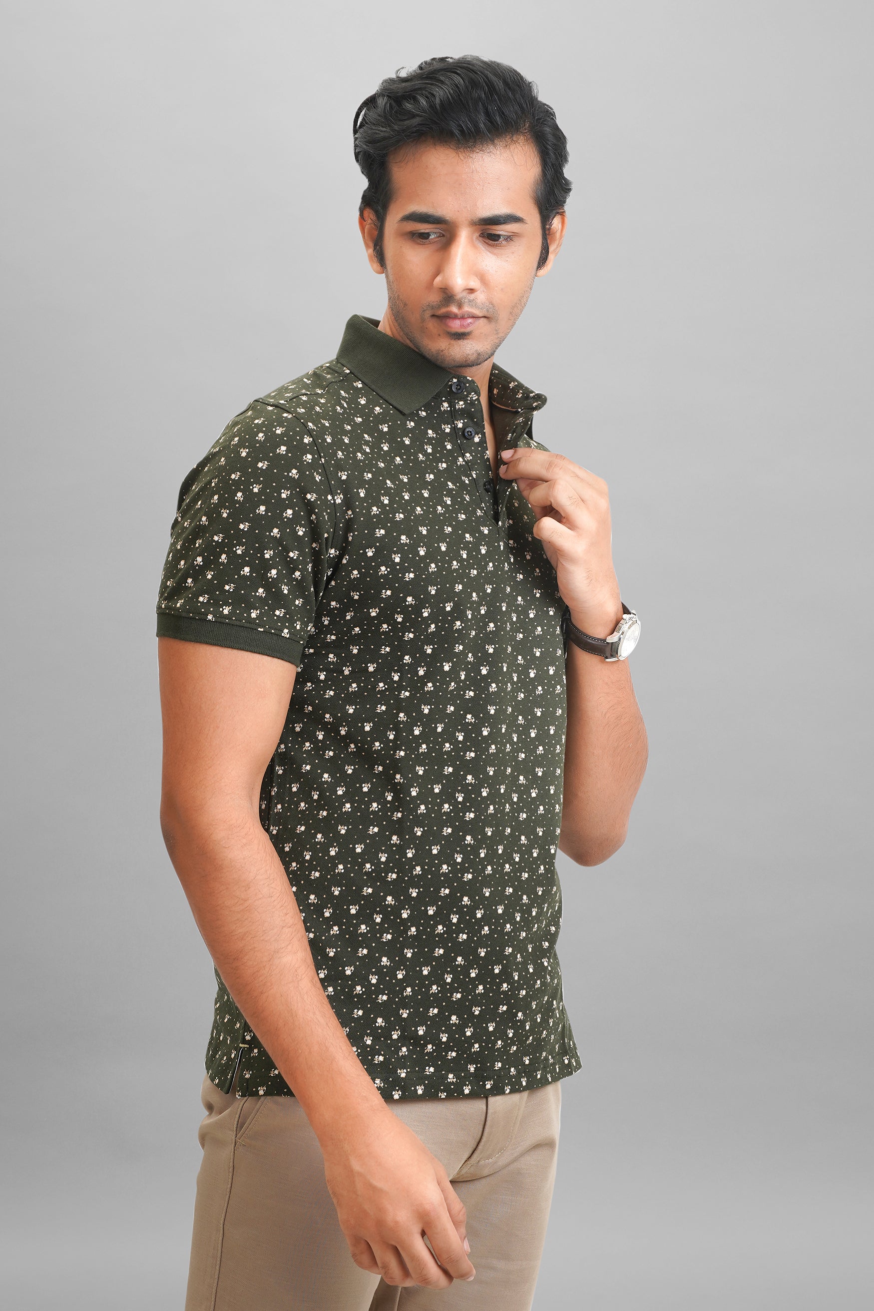 Printed Men's Polo T-Shirt