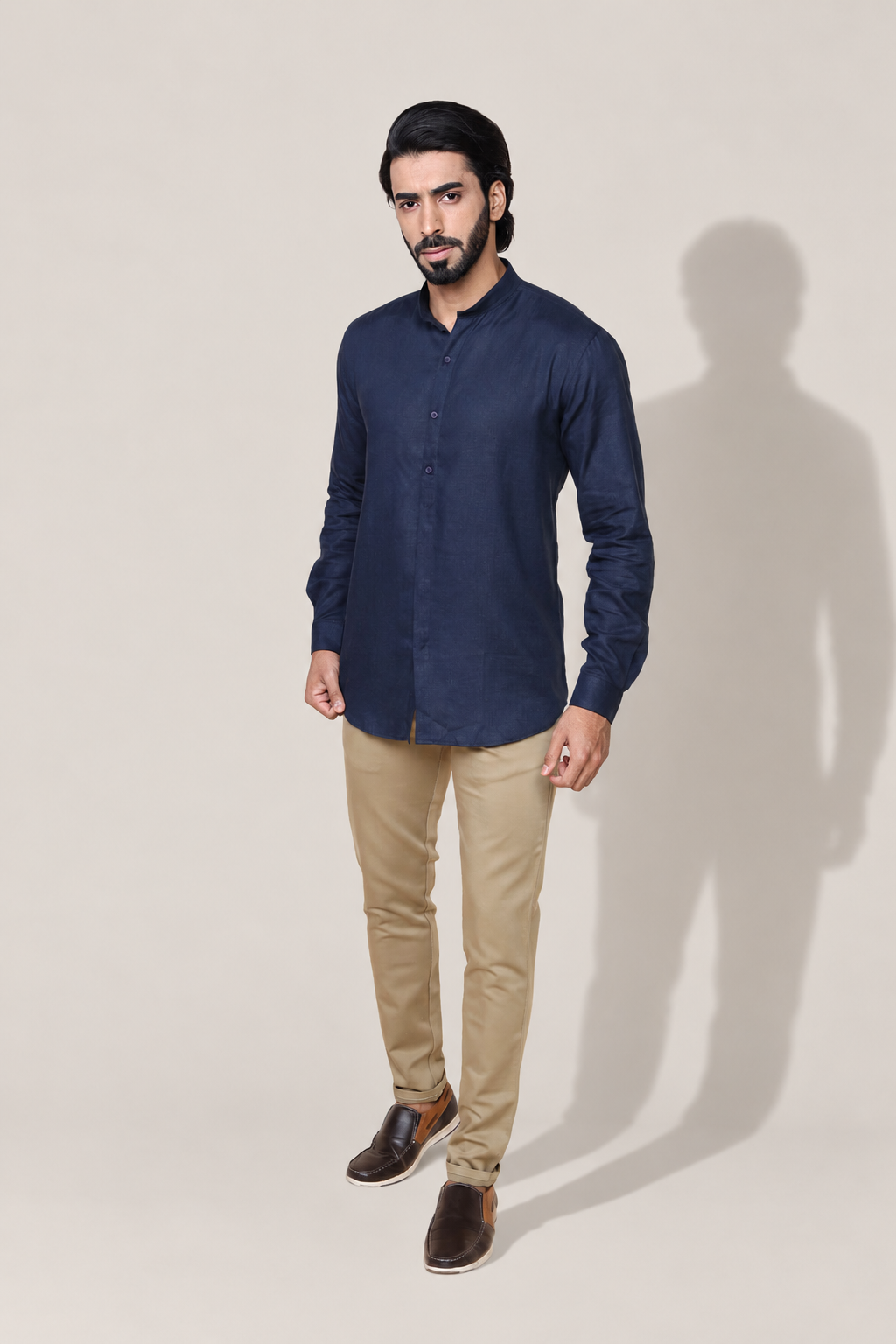 Mandarin Collar Kurta Short Shirt