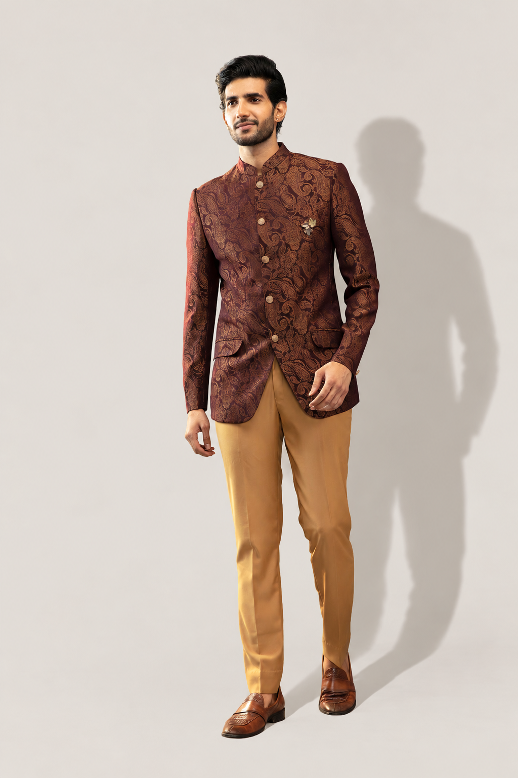 Jacquard Bandhgala Jacket