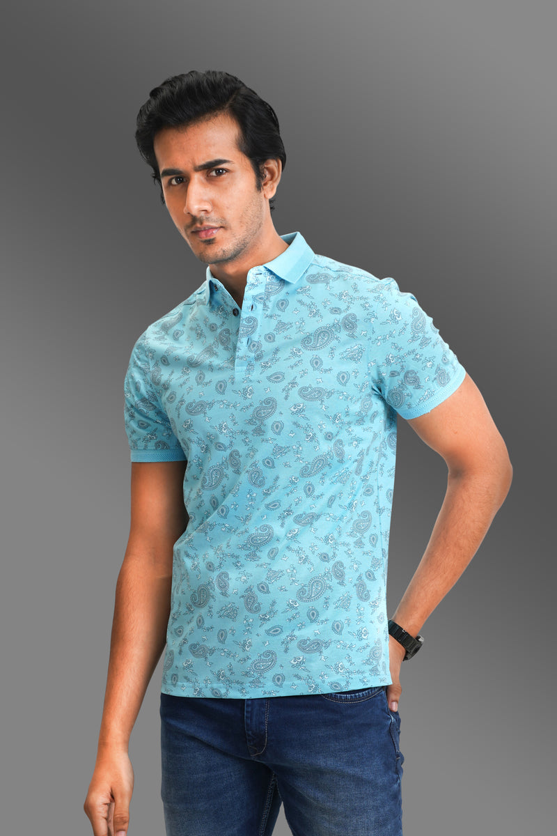Printed Men's Polo T-Shirt