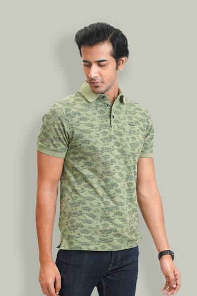 Printed Men's Polo T-Shirt
