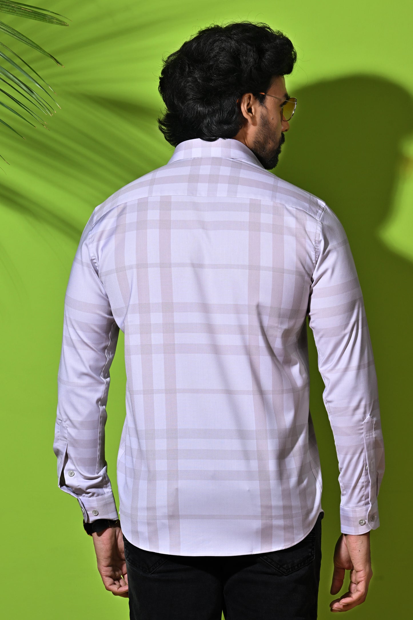 Slim Fit Formal Check Shirt for Men