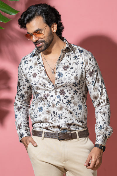 Occasion Wear Floral Printed Shirt for Men