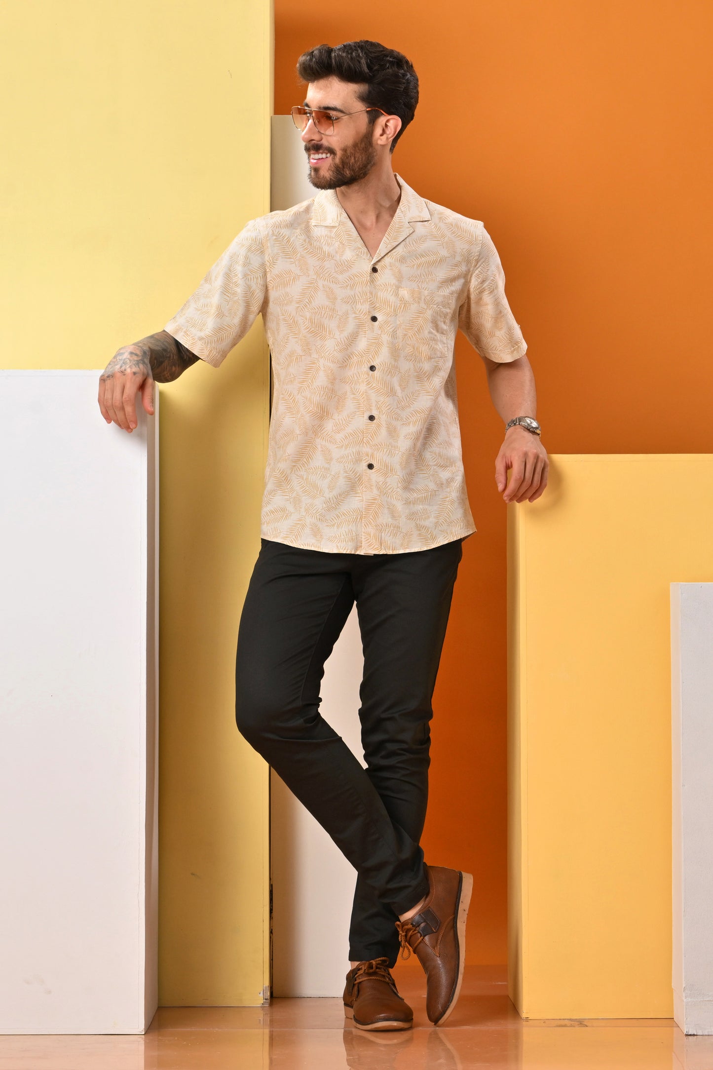 Revere Collar Printed shirt