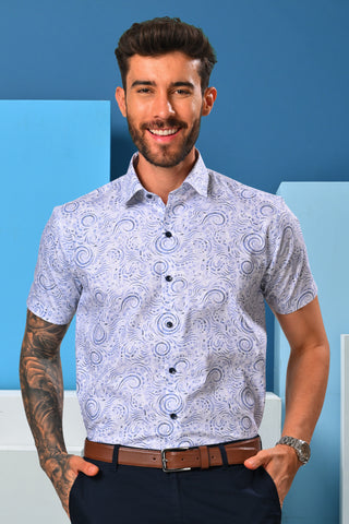 Half sleeves cotton summer shirt
