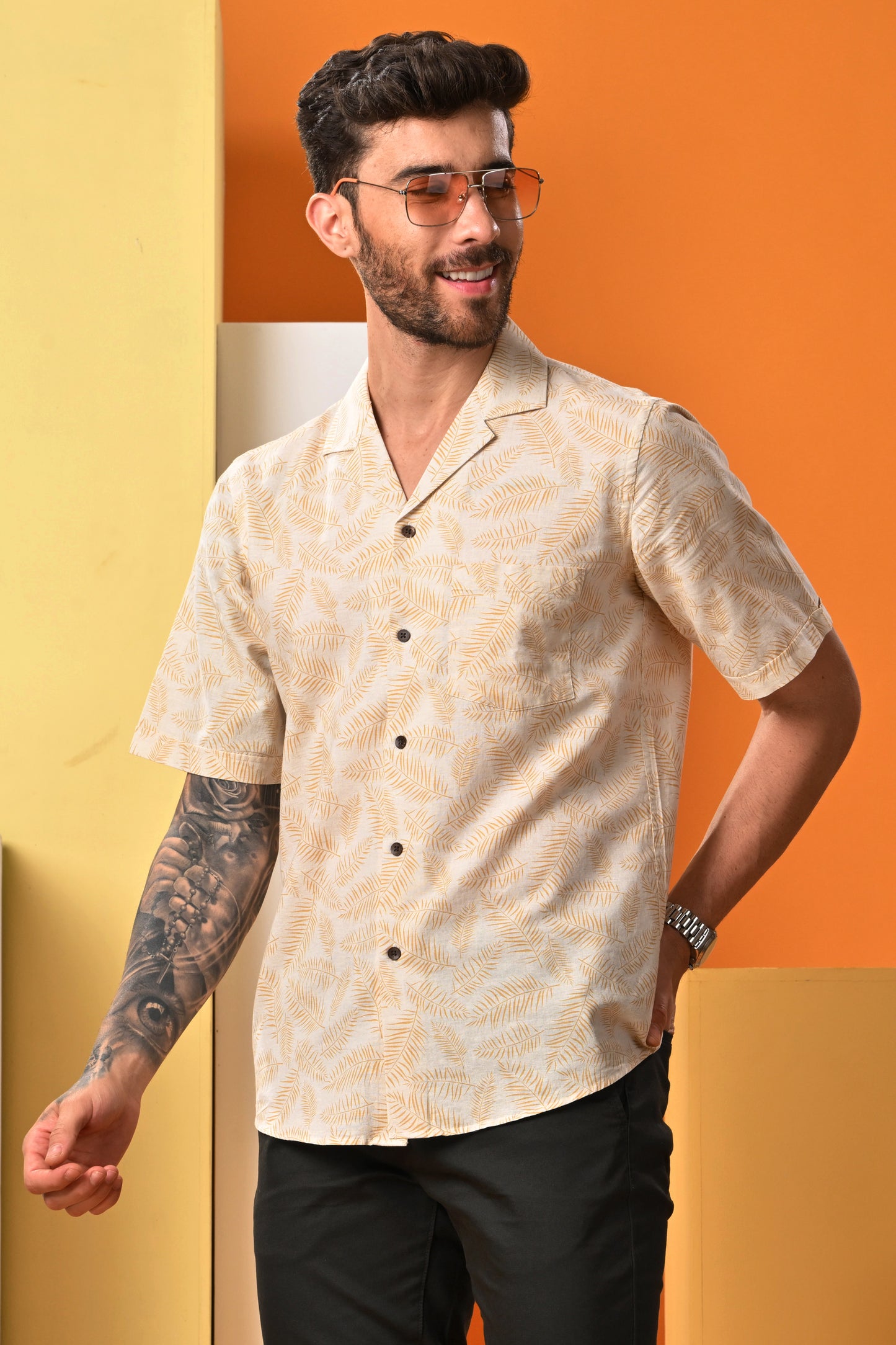 Revere Collar Printed shirt