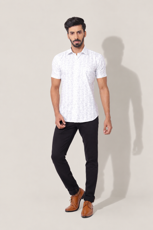 Half Sleeves Cotton Summer Shirt