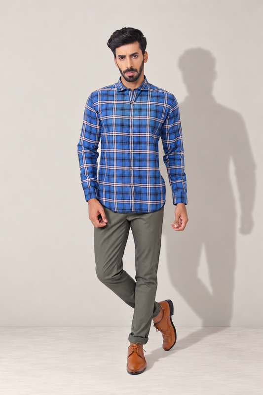 Reversible Checkered Casual Shirt