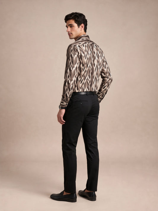 Men Modern Abstract Earth Shirt
