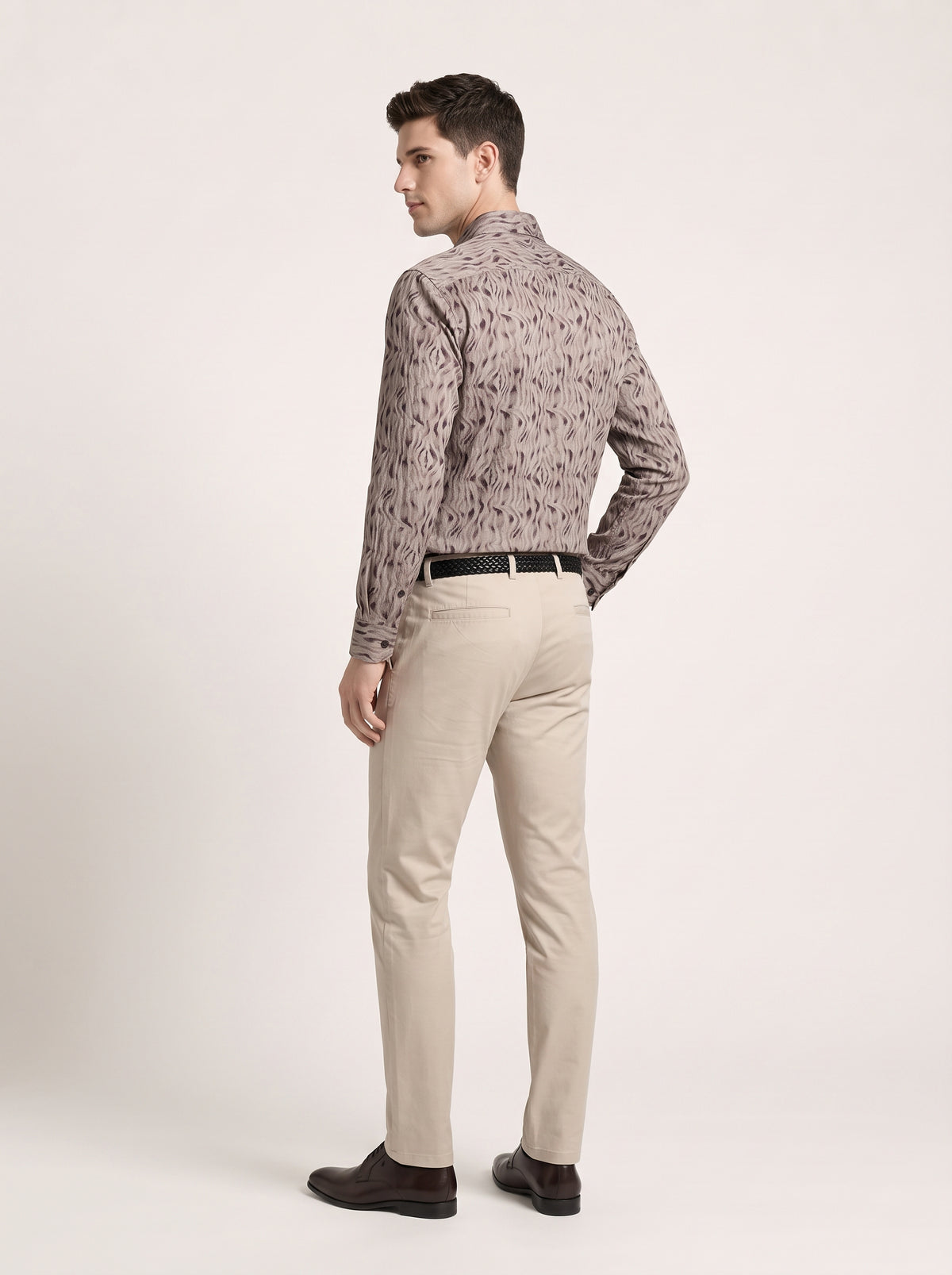 Men Abstract Wavy Shirt