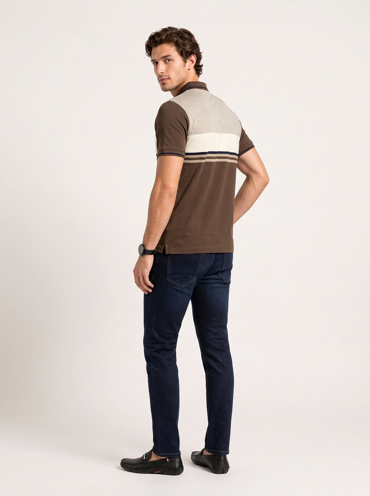 Men Textured T-Shirt