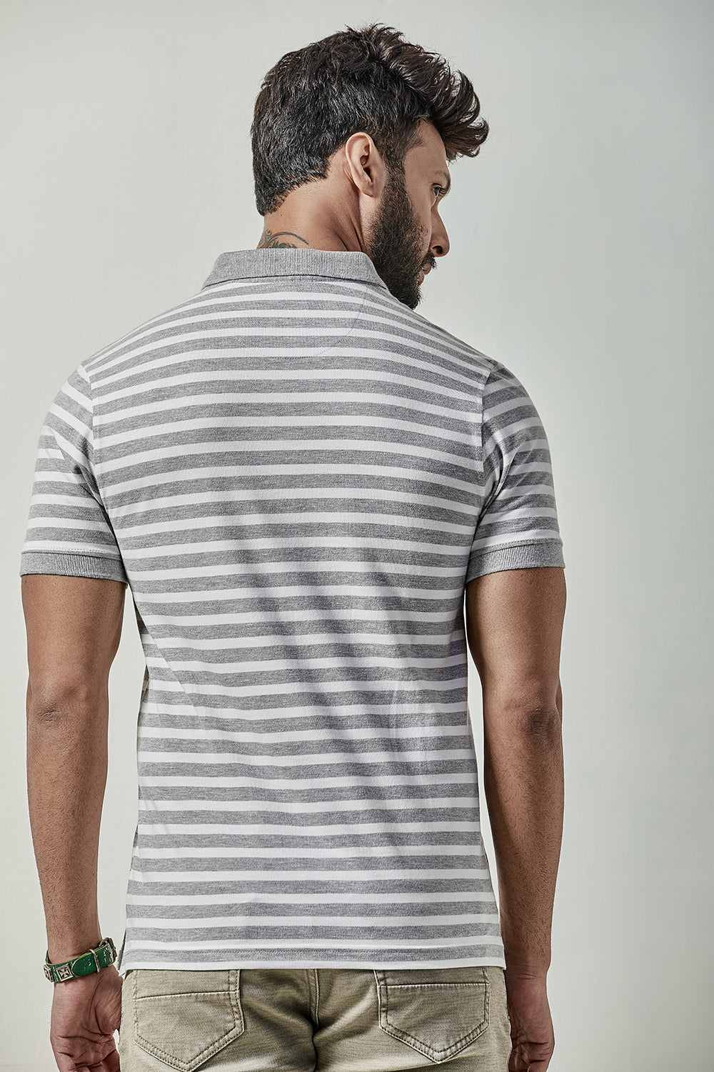 Stripe Polo T-Shirt