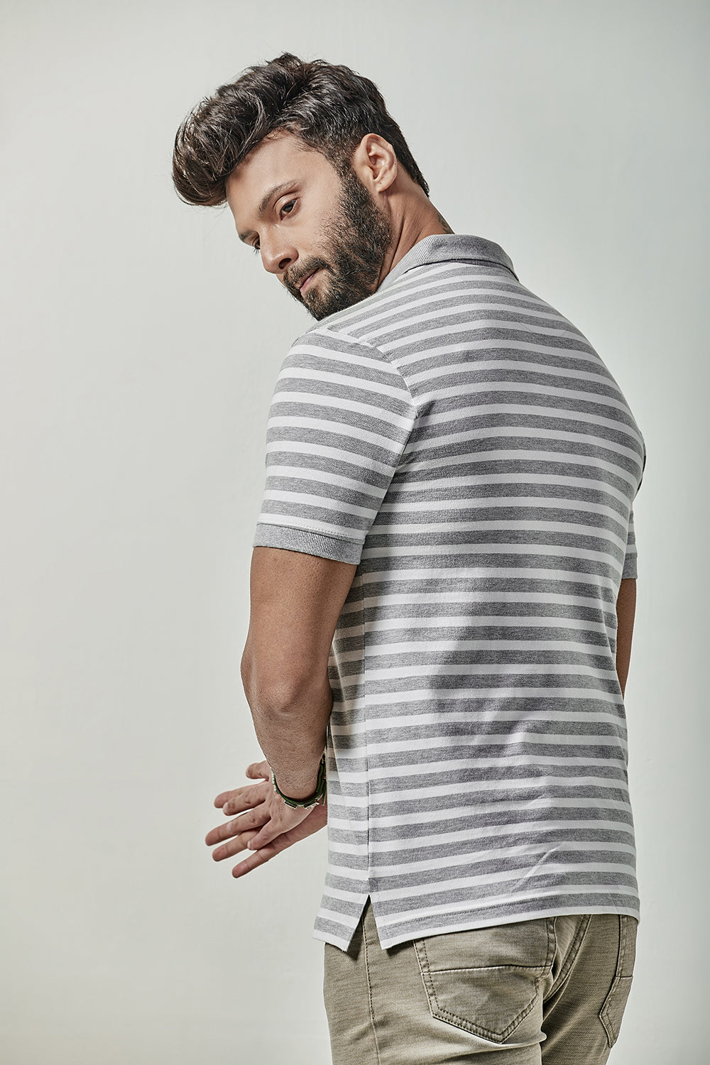 Stripe Polo T-Shirt