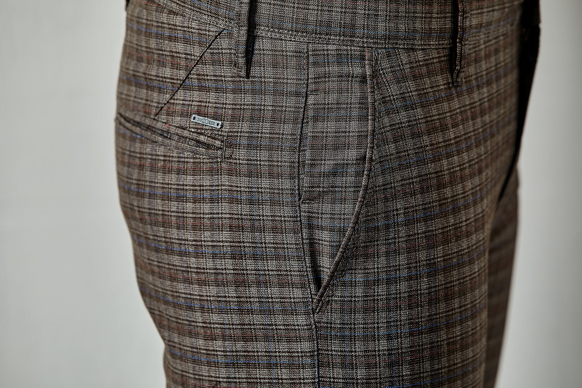 Buy Hiltl Grey Checked Formal Trouser Online - 526100 | The Collective