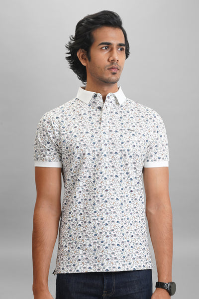Printed Men's Polo T-Shirt